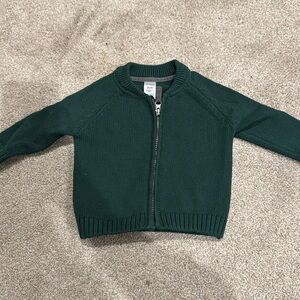 Carters Knit Zip Up Sweater - 9M NWT